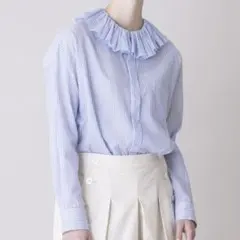 Ruffle tuck collar shirtのサムネイル