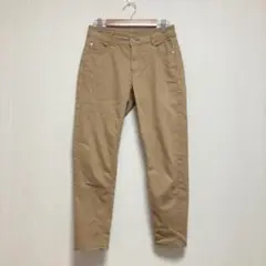 【エイチケーワークスロンドン】テーパードパンツ ブラウンベージュ S～M 春秋