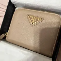 PRADA サフィアーノレザー コインケース ベージュ