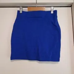 ミニタイトスカート　ブルー
