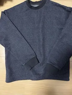 INHERIT ダークグレー ニットセーター