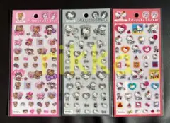 ピタプクステッカー　キティちゃん　サンリオ　3枚セット