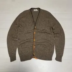 80s CAMPUS カーディガン USA製 XXL ロングカーディガン ウール