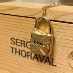 SERGE THORAVAL　LOVE　愛　南京錠　ゴールド　ネックレスのサムネイル