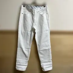 GU ボーイフレンド アンクルジーンズ 61cm ホワイト