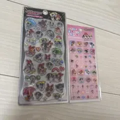 【正規品】パワーパフガールズ　プチドロップステッカー　パワパフ　黒　タイルシール