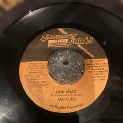 ZION AWAIT JAH CURE 7インチ　1998年