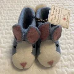 【未使用】ソーハート　イングランド　アニマルフェルトブーティー ラビット