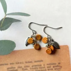 No.516 レザーピアス　ハンドメイド