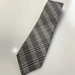 【匿名配送・美品】BRICK HOUSE ブリックハウスネクタイ　グレーチェック