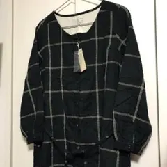 スタディオクリップ　羽織りワンピース　チェック