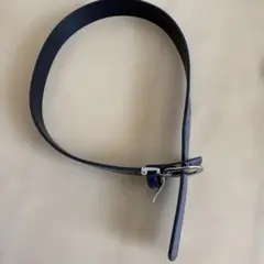 ネイビーブルー 合成皮革 ベルト