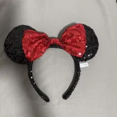 ディズニー カチューシャ ミニー スパンコール