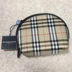 【新品未使用】BURBERRY バーバリー ノバチェック ポーチ タグ有り