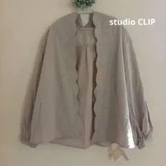 ＊Neryu様専用＊studio CLIP　スカラップ刺繍　フード付き長袖シャツ