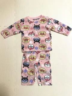 アンパンマン フリースパジャマ　女の子 ピンク　90cm