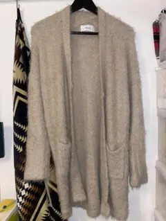 ニーナミュウ ベージュ ロングカーディガン