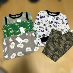 33.西松屋　タンクトップ　長袖Tシャツ　レギンス　110cm まとめ売り