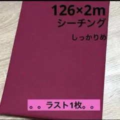 【特価】最終出品SALE★ラスト1枚★シーチング★ワインレッド★