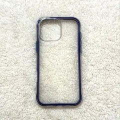 iPhone 16ProMax スマホケース クリア 青 ブルー