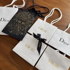【美品】Dior ディオール ショッパー 6枚セット ホリデー限定 リボン付きのサムネイル