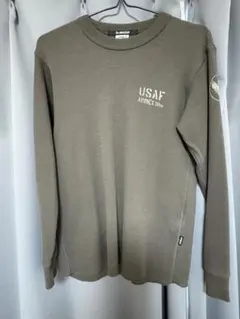 AVIREX 50周年記念 サーマル 長袖Tシャツ USAF オリーブのサムネイル
