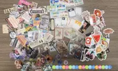 【被りなし】ワクワク シール福袋 200枚！おすそ分け コラージュ素材 手帳デコ