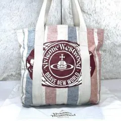 【美品】ヴィヴィアンウエストウッド トートバッグ キャンバス 肩掛け A4可