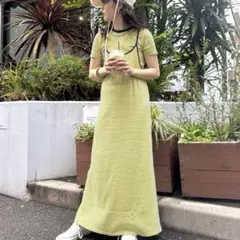 ハローサンフランシスコ Teeつき ボーダー キャミワンピース