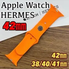 2718 Apple Watch エルメス オレンジ スポーツバンド シリコン - メルカリ