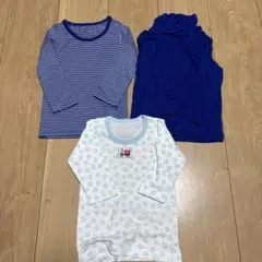 ユニクロ ベビー ヒートテック2枚+コットン1枚セット サイズ80