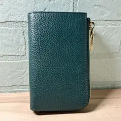 ダークグリーン レザー キーケース