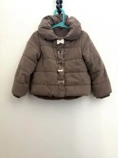 プティマイン 110 中綿コート　モカブラウン　茶色