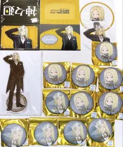 サカデイ 神々廻 アクリルフィギュアスタンド 缶バッジ 特典 デスクカード