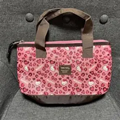 ヒョウ柄 キティ ピンク 保冷バッグ ランチトート