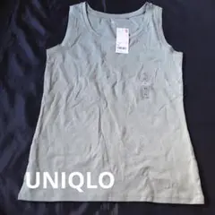 UNIQLO SUPIMA グリーンタンクトップ XL