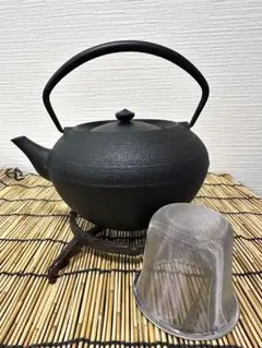 菊池政光　舟形　燗鍋　鉄瓶　陶磁器蓋付　茶道具 菊池政光 舟形 燗鍋 鉄瓶 陶磁器蓋付 茶道具 2025年最新】菊地