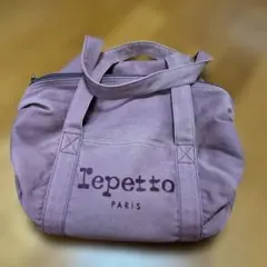レペットrepetto paris ワインレット色筒形トートバッグ