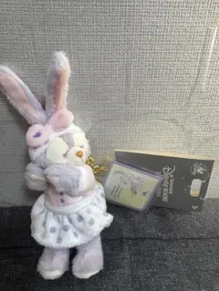 【希少品】ステラルー ぬいぐるみバッジ キーホルダー 上海ディズニー限定