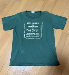 THE SHED プリント Tシャツ ダークグリーン 90s