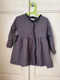 HAPPYOLOGY チェックワンピース 4-5Y