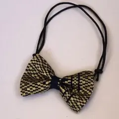 トリミングチョーカー　リボン　シルク錦糸