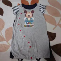 西松屋　ベビーミッキーカバーオール 50-60cm