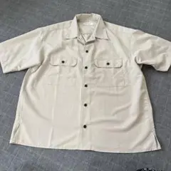 MONO-MART 半袖シャツ L ベージュ　未使用品　モノマート