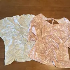 カットソー ２枚セット Sサイズ 組曲 オンワード樫山 半袖 夏用　クミキョク