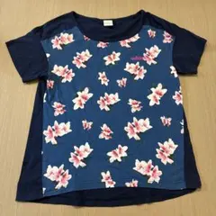 adidas neo 花柄 半袖Tシャツ ネイビー M 40番のサムネイル