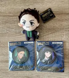 サカモトデイズ　描き下ろし　ぬいぐるみマスコット 缶バッジ　3点セット