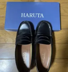 HARUTA 黒 ローファー C 4514 サイズ23 EE