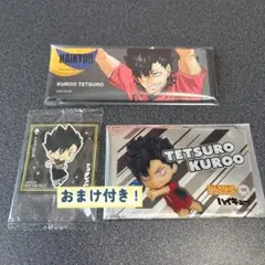 ハイキュー ベースヤードトーキョー スクエアロングカンバッジ 黒尾鉄朗