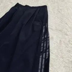 『美品』 adidas アディダス　タックフレア　ロングスカート ナイロン　L